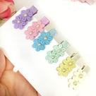 Cartela de laços para bebê flores