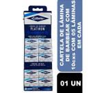 Cartela de lâminas gillette platinum com 10 unidades