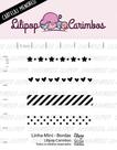 Cartela de Mini Carimbos Bordas Lilipop - 4 Carimbos Cartela de Mini Carimbos Bordas Lilipop - 4 Carimbos