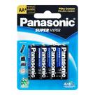 Cartela de Pilha AA 1,5V Panasonic UM3SHS (4 Unidades)