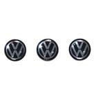 Cartela Emblema 3 Unidades Adesivo Resinado Chave Canivete Logo Volks 14mm Preto Cartela Emblema 3 Unidades Adesivo Resinado Chave Canivete Logo Volks 14mm Preto