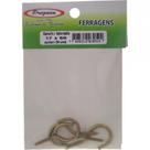 Cartela Gancho Bicromatizado Preguim 17X 50 Com 04 Pecas 0524 Cartela Gancho Bicromatizado Preguim 17X 50 Com 04 Pecas 0524