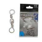 Cartela Girador Simples Nickel Barrel Swivel G1005N