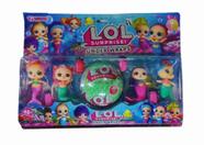 Cartela Kit 4 Boneca Unicórnio Brinquedo Lol Bola Surpresa