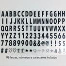 Cartela Letreiro Letras Coloridos Ou Preto Led A4 E A5