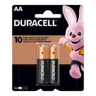 Cartela Pilha Alcalina AA 1,5V 2500mAh Duracell - 2 unidades