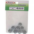 Cartela Porca Torneada Preguim Zincada 3/8'' Nc Com 08 Pecas 1750
