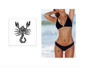 Cartela Tatuagem Temporária Escorpião Tribal Cartela Tatuagem Temporária Escorpião Tribal