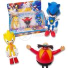 Cartelado Infantil Bonecos Sonic The Hedgehog 3 Miniaturas Super Sonic Dr Eggman E Metal Sonic