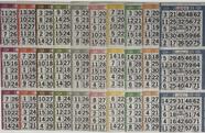 Cartelas de Bingo em Papel The Ticket Gurus 3 Cartelas 10 Folhas