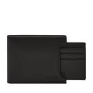 Cartera Bifold de Cuero Fossil Derrick 2 en 1 Negra