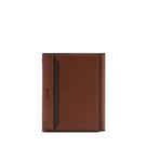Cartera Fossil Huntington Marrón Trifold de Cuero Genuino