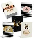 Cartões comemorativos Better Office Products Hello 4x6", pacote com 100