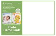 Cartões comemorativos Strathmore Photo Frame branco, pacote com 40 envelopes