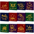 Cartões comemorativos TecUnite 12 Religious Christmas Diamond Art Kit 15x30cm