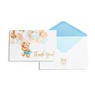 Cartões de agradecimento All Ewired Up 50 Teddy Bear Boy com envelope