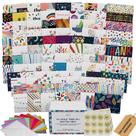 Cartões de agradecimento Dessie 100 Unique Bulk com envelopes e caixa