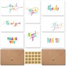 Cartões de agradecimento Ohuhu 144 Bulk com envelopes e adesivos