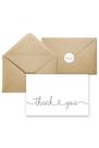 Cartões de agradecimento Paper Play com envelopes Kraft, pacote com 20 unidades 4x6 Cartões de agradecimento Paper Play com envelopes Kraft, pacote com 20 unidades 4x6