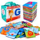 Cartões de alfabeto macios Mini Tudou ABC Learning 26 unidades com bolsa