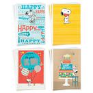 Cartões de aniversário Hallmark Peanuts Snoopy Designs (12 cartões)