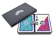 Cartões de baralho Copag 1546 Neoteric Design Poker Size Verde/Vermelho