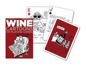 Cartões de baralho Piatnik Wine Cartoons 52 cartões 63x88mm Cartões de baralho Piatnik Wine Cartoons 52 cartões 63x88mm