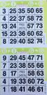 Cartões de bingo American Games INC 3000 - 2 cartões por folha