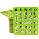 Cartões de bingo MR CHIPS Jam-Proof, de fácil leitura, impressão grande x50