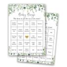 Cartões de bingo para chá de bebê InvitationHouse pré-preenchidos x60