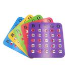 Cartões de bingo Yuanhe Shutter Slide, pacote com 5, costura extra grossa Cartões de bingo Yuanhe Shutter Slide, pacote com 5, costura extra grossa