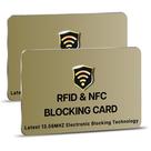 Cartões de bloqueio RFID SaiTech IT 2 Pack Golden