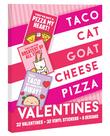 Cartões de Dia dos Namorados Taco Cat Goat Cheese Pizza 32 unidades