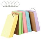 Cartões de índice Goefun coloridos 3x5cm com anel de 500 folhas