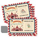 Cartões de jogo para raspar THEBESTU Carnival, 50 peças Cartões de jogo para raspar THEBESTU Carnival, 50 peças