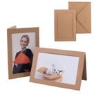 Cartões de moldura fotográfica Litpoetic de 100 unidades com envelopes 4x6 100% Kraft