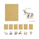 Cartões De Natal Festivos 24 Peças Com Interior Em Branco E Envelopes Incluídos, Designs WhimsyWorks
