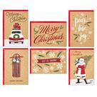 Cartões de Natal Hallmark Rustic Kraft 36 Cartões com envelopes Cartões de Natal Hallmark Rustic Kraft 36 Cartões com envelopes