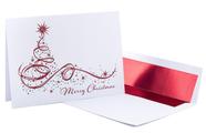 Cartões de Natal The Napa Press Merry Christmas Tree, pacote com 20 unidades