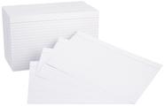 Cartões de notas Index: Amazon Basics, 500 unidades, 5x8 polegadas, pacote com 5 Cartões de notas Index: Amazon Basics, 500 unidades, 5x8 polegadas, pacote com 5