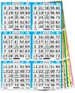 Cartões de papel de bingo United Novelty 6 em 10 até 500 folhas