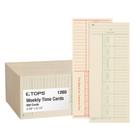Cartões de Ponto Tops 1260 Semanal 2 Lados Manila 8x9 cm 500 un Cartões de Ponto Tops 1260 Semanal 2 Lados Manila 8x9 cm 500 un