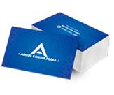 CARTÕES DE VISITA COUCHE 300G LAM FOSCA E VERNIZ LOCALIZADO FRENTE E VERSO - 4X4 - 3000unid