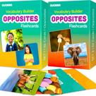 Cartões flash QUOKKA 104 Opposites Vocabulary Pre-K Kids