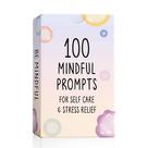 Cartões Mindful Prompts The Idea Space 100 Self Care and Stress