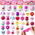 Cartões-presente com brinquedos Mochi Squishy JOYIN para o Dia dos Namorados, pacote com 30