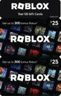 Cartões Presente Roblox Multipack 2x R25 com Item Virtual