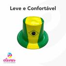 Cartola Chapéu de plástico Brasil Copa Torcida Festa Cartola Chapéu de plástico Brasil Copa Torcida Festa