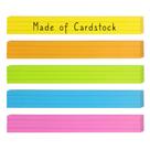 Cartolina colorida Sentence Strips Chell, 3x24 cm, pacote com 100