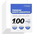 Cartolina CREGEAR 100 folhas brancas 8,5x11 250 gsm/92 lb